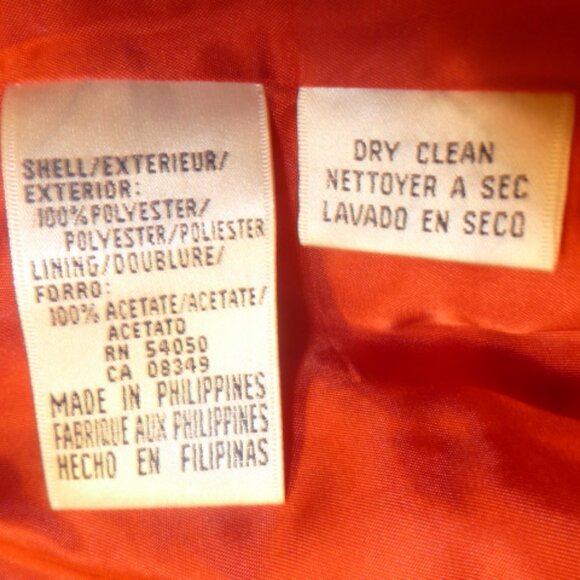 Rena Rowan Saville Women's Blazer Jacket with tie belt– Size 14 – Red – Like New - Picture 6 of 8